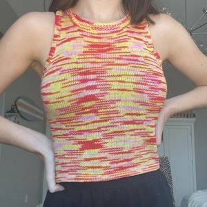 Multicolor Knit Tank Top